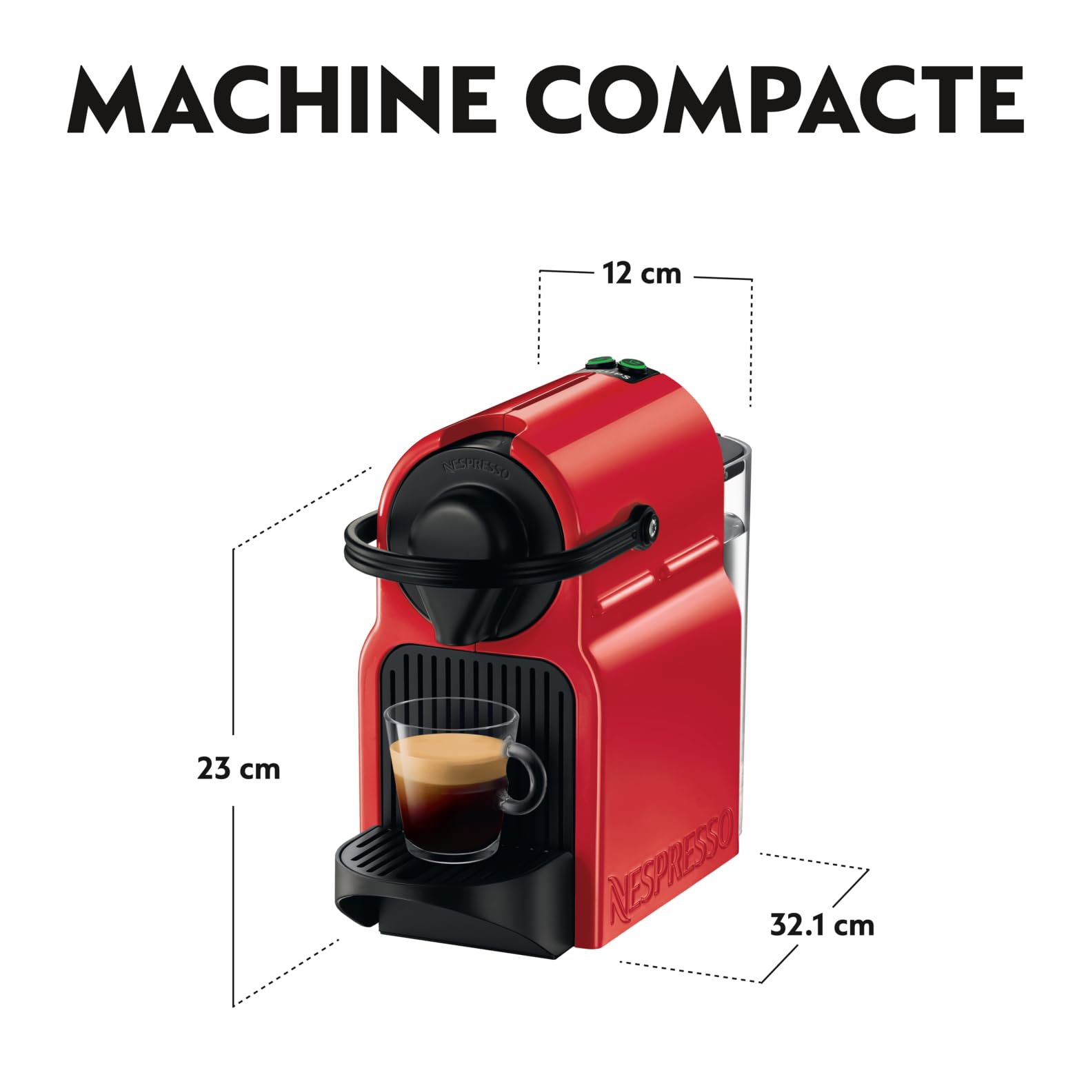 Velnaro Inissia machine à café Rouge Rubis