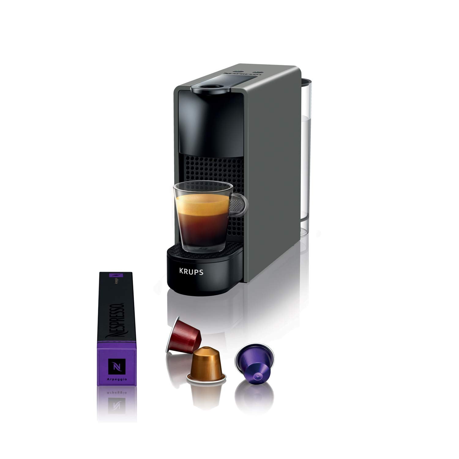 Velnaro Essenza Mini machine à café à capsules Gris Intense